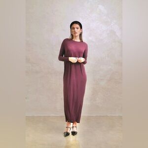 Solika maxi long dress mauve pink relaxed lounge oversized xs boho chic revolve